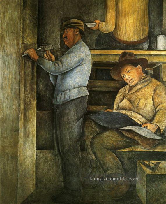 der Maler der Bildhauer und der Architekt 1928 Diego Rivera Ölgemälde